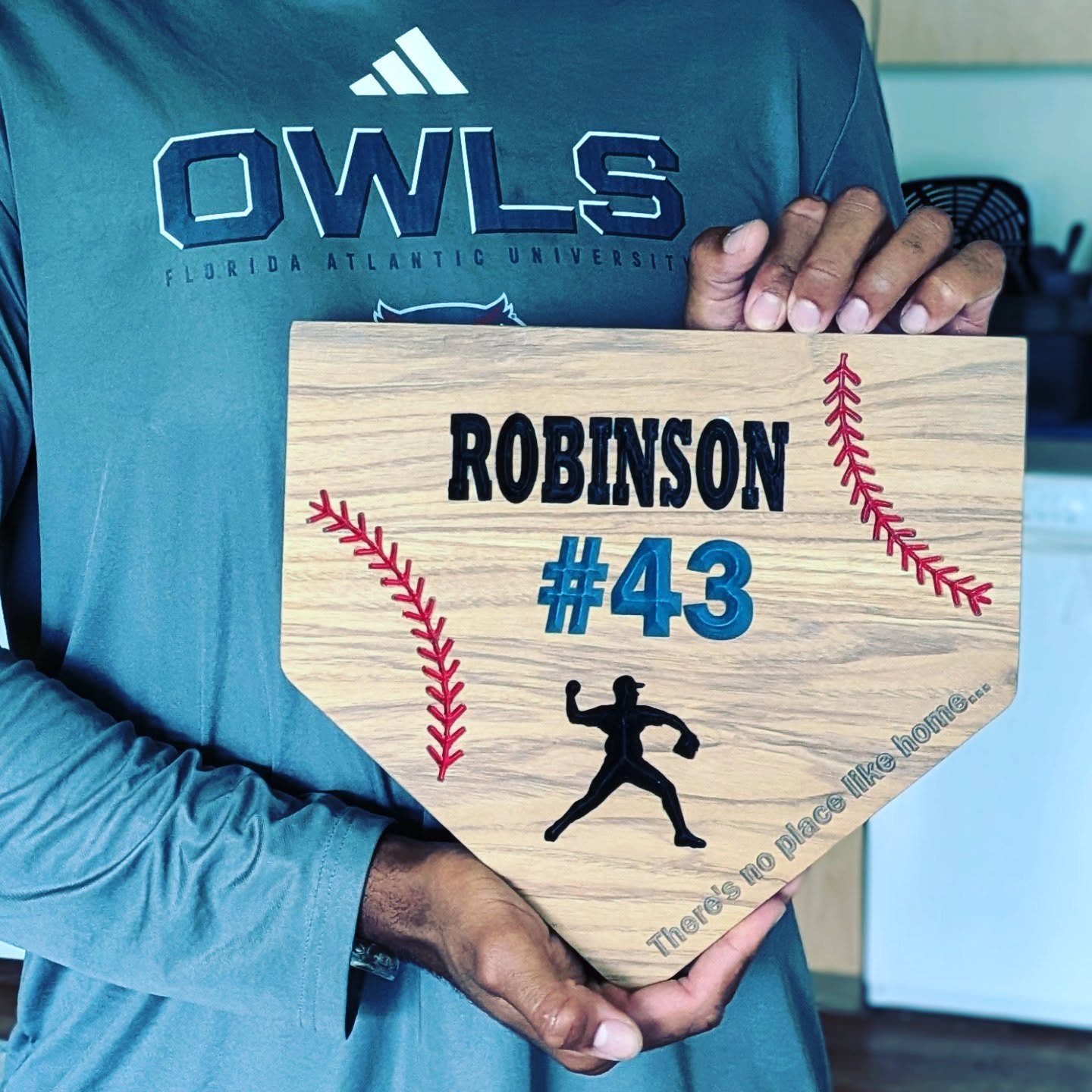 Custom CNC home plate sign